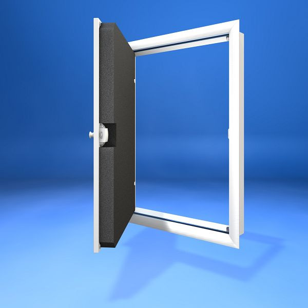 Wellhöfer kniewanddeur met PushLock-sluiting en 3D-isolatie, wandopening 60 x 80 cm, 485