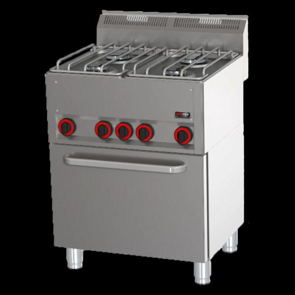 RM Thermik Series 600, gasfornuis met elektrische oven, 660x600x860 mm, SPT-60GL