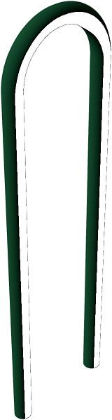 Schake universele beugel stalen buis Ø 48 / Ø 60, voor inzetting in beton, stalen buis Ø 60 mm x 2,5 mm totale breedte: ca. 400 mm, gecoat, 465_70B
