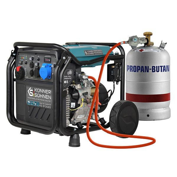 Könner & Söhnen LPG/benzine invertergenerator KS 8100iEG, KS 8100iE G