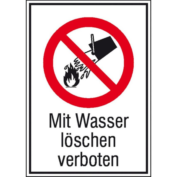 Stein HGS HGS combinatiebord, blussen met water verboden, 131x185mm/film, zelfklevend, 21.1134