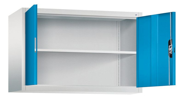 C+P bovenkast Acurado, H790xB1200xD400mm, kleur: lichtgrijs/lichtblauw, verzonken handgreep, 9465-000 S10163