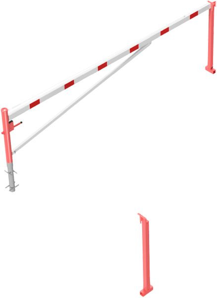 Schake draaihek 4,50m, met profielcilinderslot, met kabelversterking, 4213_45ZB