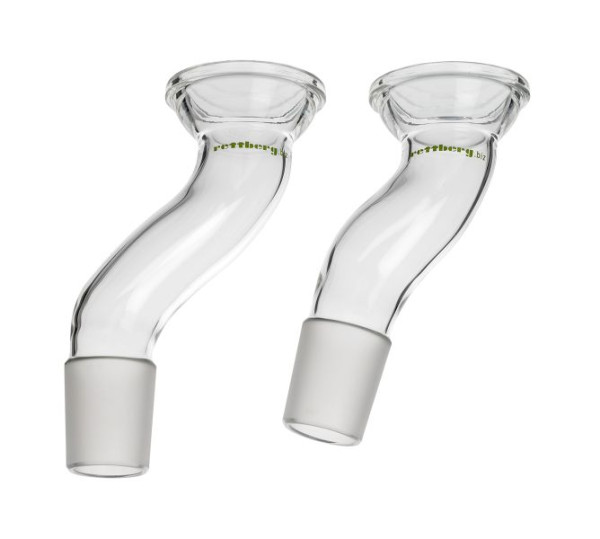 Rettberg opzetstuk, gebogen 15°, kern NS 29/32 en Rotulex schaal S 41/25, 107001329