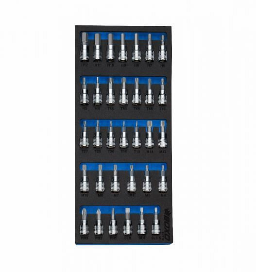 Boxo bitset 3/8", 33 delig, VE: 5 stuks, BX316