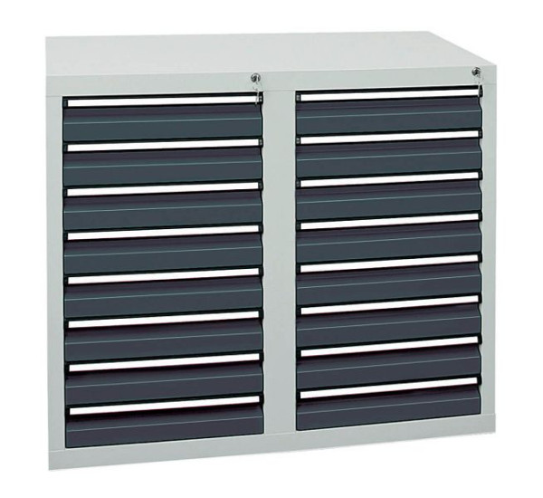 stumpf ladekast serie STS 410, RAL 7035/7016, 16 laden (16x100 mm), 7102171