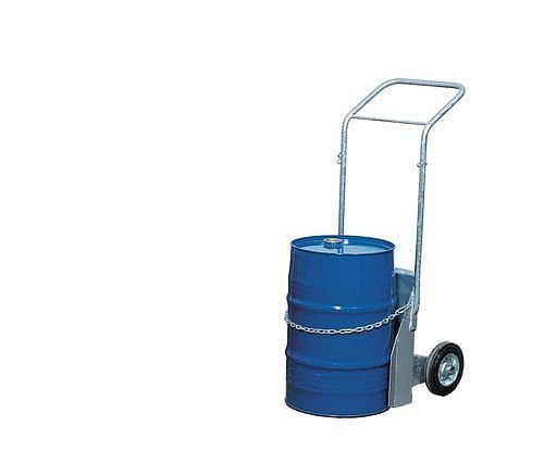 DENIOS ballonwagen BK-60, gegalvaniseerd, massief rubberen banden, voor containers tot 60 liter, elektrisch geleidend, 181-315