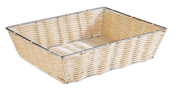 APS GN 1/2 buffetmand, 32,5 x 26,5 cm, hoogte: 8 cm, polypropyleen, lichtbeige, 40152