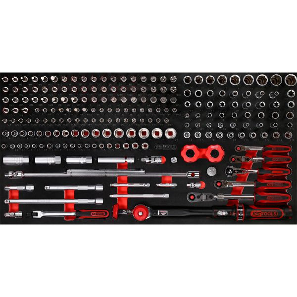 KS Tools PERFORMANCEplus gereedschapset 213-delig 1/4'+3/8' dopsleutel, 813.0213