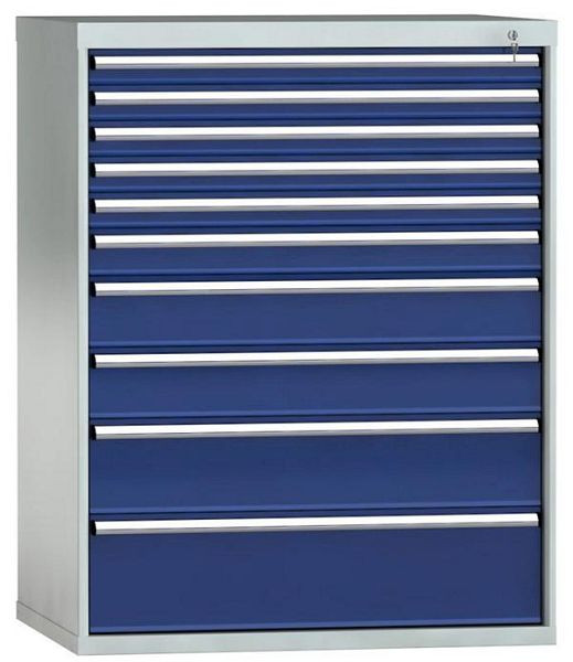 KLW ladekast 1325 x 1031 x 750 mm H x B x D, inbouwmaten: 1225 mm, indeling: 54x36 stuks, SJB1325-10EP-001