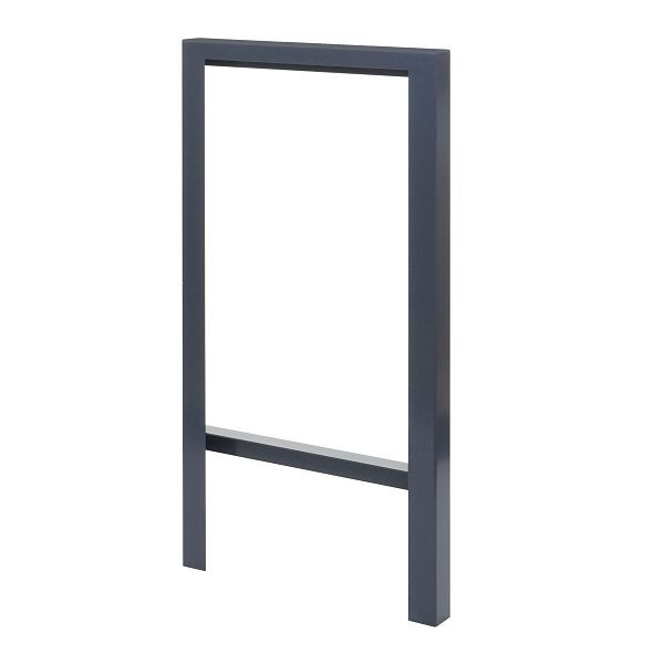 Mendler fietshanger HWC-J74 fietsstandaard leunbeugel, gegalvaniseerd koolstofstaal outdoor gepoedercoat 115x60x6cm, antraciet, 83305