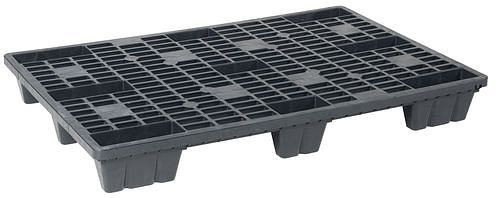 DENIOS lichte pallet, gemaakt van PE-RE, 800 x 1200 x 140 mm, 9 voet, nestbaar, VE 5, 312636