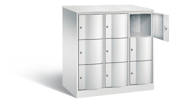 C+P XL lockerkast Resisto, H1255xB1148xD640mm, kleur: lichtgrijs, 8573-373 S10158