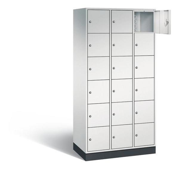 C+P lockerkast Intro, H1950xW920xD490mm, kleur: lichtgrijs, 8670-301 S10004