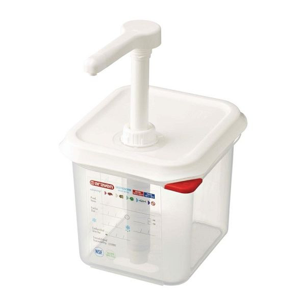 Araven sausdispenser GN 1/6 transparant 2.6L, CR820