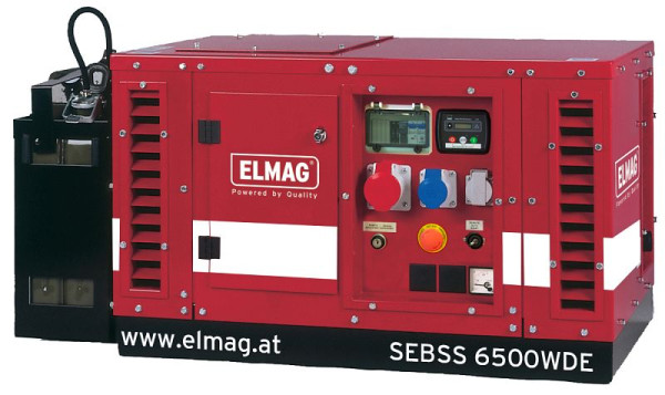 ELMAG stroomgenerator SEBSS 12000WDE, met HONDA motor GX630 (geluiddicht), 53147