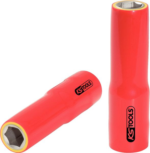 KS Tools 1/2" dopsleutel met beschermende isolatie, lang, 10 mm, 117.1334
