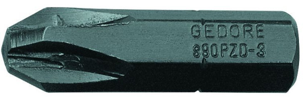 GEDORE schroevendraaierbit 5/16'' voor kruiskopschroeven PZ3, 6553410