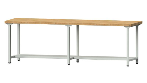 ANKE werkbanken werktafel, model 191, 2800 x 800 x 900 mm, RAL 7035, BMP 50 mm, 401.451