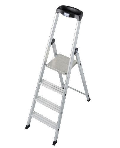 Krause Solido trap, aluminium, extreem slipvast platform, 4 treden, 257460
