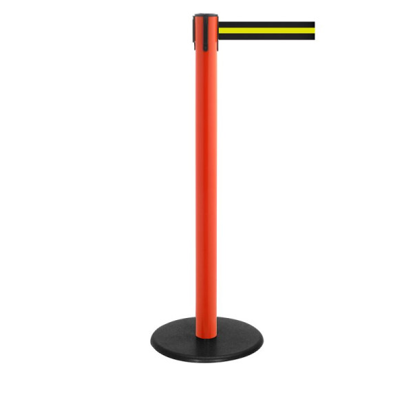 Stein HGS HGS personengeleidingssysteem -P-Line Famous-, rood, zwart/geel/zwart horizontaal (gestreept), met magnetisch banduiteinde, bandlengte: 2,3 m, 12800-0504