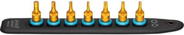 Hazet SmartRail met 7 sleuven, vierkant 6,3 mm (1/4 inch), inwendig TORX®-profiel, inwendig zeshoekig profiel, aantal gereedschappen: 7, 8500-SR/7