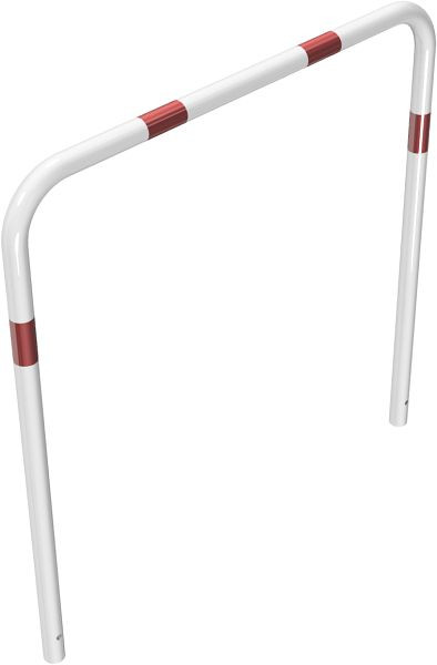 Schake buisbeugel van stalen buis Ø 48 x 2,5 mm zonder dwarsbalk voor inzetting in beton, totale breedte 1200 mm, totale hoogte 1200 mm, gecoat, 448_13B