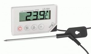 DOSTMANN LT101 Ergonomisch geformtes Laborthermometer mit robuster Einstechspitze mit 100mm Länge, 5020-0572