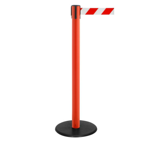 Stein HGS HGS personengeleidingssysteem -P-Line Famous Safety-, rood, rood/wit diagonaal (gearceerd), met riemeindstuk (standaard), riemlengte: 2,3 m, 15160-0302