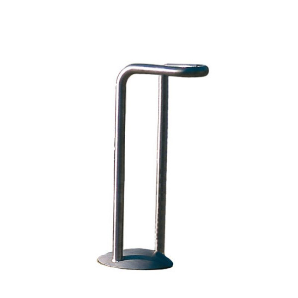 Stone HGS enkele parker/fietsstandaard -Vesta-, RAL 6005 mosgroen, verzinkt en gecoat, met afdekplaat, RAL 7035 lichtgrijs, verzinkt en gecoat, 25413-08