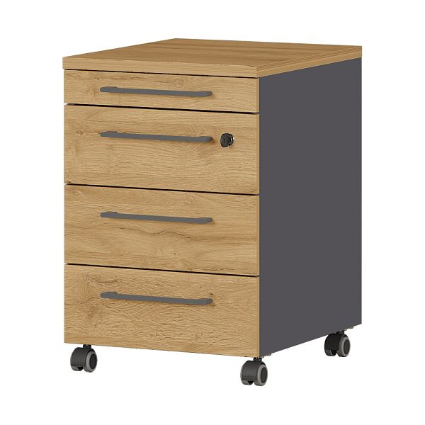 DUITSLAND GW-AGENDA rolcontainer 4239 grafiet / kleinzoon eiken imitatie, 4239-564