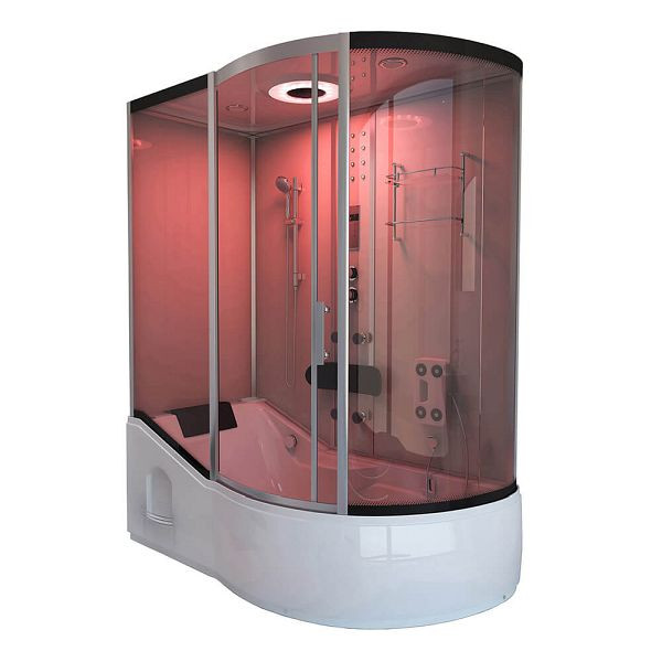 HOME DELUXE douchecabine ALLIN 2IN1 - wit rechts, 1059