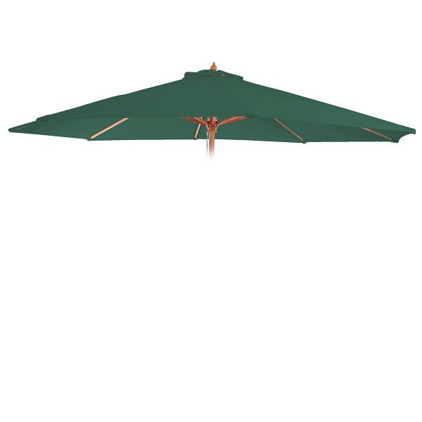 Mendler vervangende hoes voor Florida parasol, parasolhoes vervangende hoes, Ø 3,5m polyester 8 stutten, groen, 97767