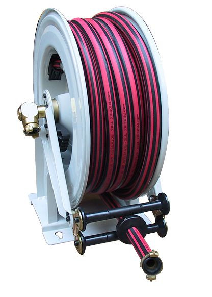 Ebinger slanghaspel OSM 610, max. 15bar / 90 ° C, 30m - 12.5mm ID rubberen slang ET, 1.610.104