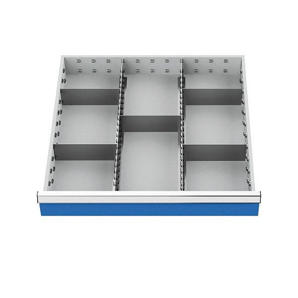 Bedrunka + Hirth lade-inzet, serie 700 middenvakrails, met 5 tussenschotten, 135A