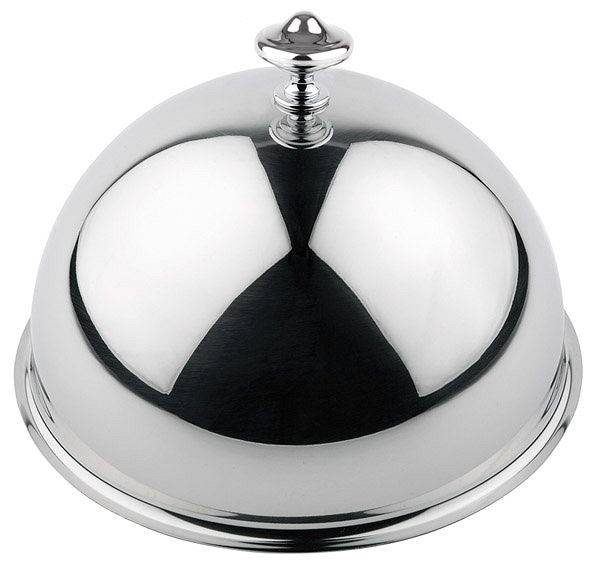 APS cloche/bel, buitendiameter 29 cm, hoogte: 18 cm, RVS 18/8, buitenkant hoogglans gepolijst, binnenkant mat, 35734