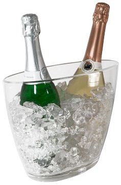Contacto champagnekoeler, ovaal, helder 28 cm, 6767/280