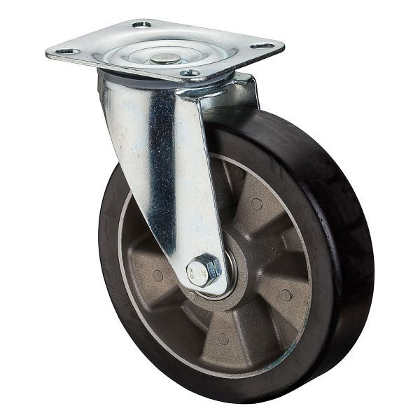 BS-rollen transportrol, wielbreedte 50 mm, wiel-Ø 160 mm, draagvermogen 300 kg, loopvlak polyurethaan gegoten, wiellichaam aluminium, kogellagers, L400.B91.160
