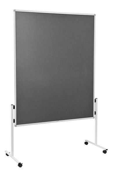 Legamaster moderatiebord ECONOMY stijf, met vilt bekleed, grijs 150x120 cm, 7-209000