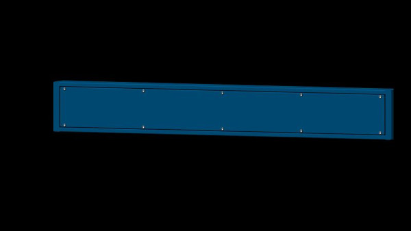 ANKE werkbanken energiekanaalsysteem opbouw, 1060 x 64 x 150 mm, RAL 5010, energiekanaal onbedraad, 970.041