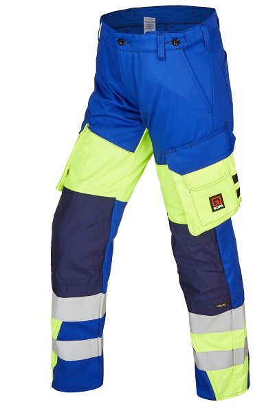 ROFA broek 2499, maat 28, kleur 481-grain blauw-lichtgeel, 5702499-481-28
