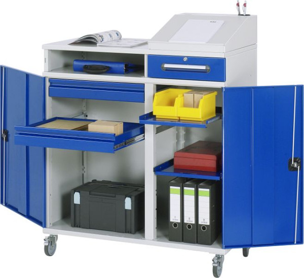 RAU zijkast sta bureau - model 07, B1100 x D520 x H1185/1235/1345 mm, 07-1100T-M07F.11