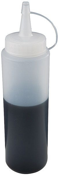 APS knijpfles, Ø 5 cm, hoogte: 18 cm, 0,2 liter, polyethyleen, transparant, met schroefdop, 93154
