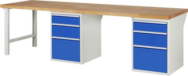 RAU werkbank serie 7000 - model 7508-8, B3000 x D900 x H840 mm, 13-7508A8-309B4S.11