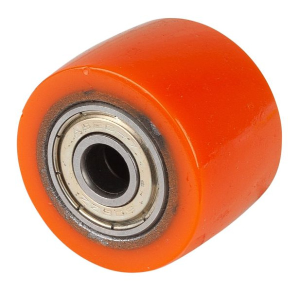 BS Rollen polyurethaan wiel, stalen kern, kogellagers, wieldiameter 50 mm, verpakking: 2 stuks, C10.050
