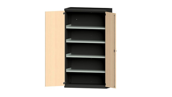 ANKE werkbanken, zware kast, model 101 VH, 1085 x 500 x 1950 mm, RAL 7016/beuken decor, 620.029