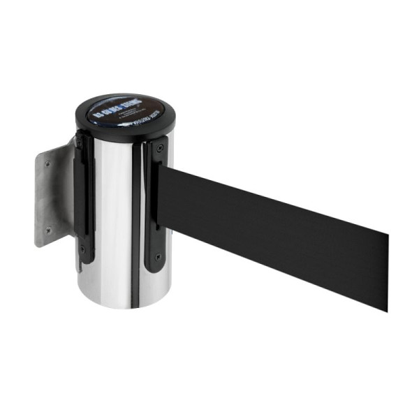 Stein HGS HGS wandriemcassette -P-Line Future-, chroom, zwart, met riemeindstuk (standaard), 12850g-0302