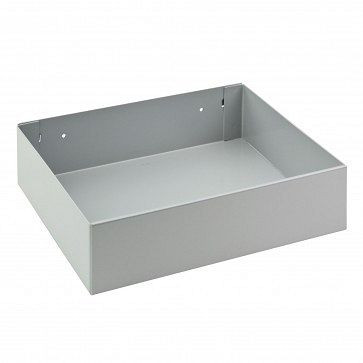 ADB aluminium opbergbak, geschikt voor europerforatie (10x10mm / 38x38mm), afmetingen: BxDxH: 225mmx175mmx65mm, 24166