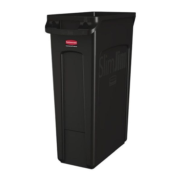 Rubbermaid Slim Jim afvalbak zwart 87L, CP653