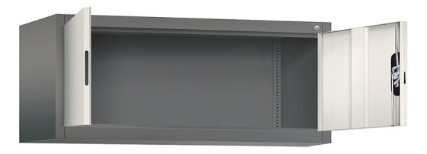 C+P bovenkast Acurado, H500xB1200xD500mm, kleur: vulkaangrijs / parelwit, verzonken handgreep, 9484-000 S10161